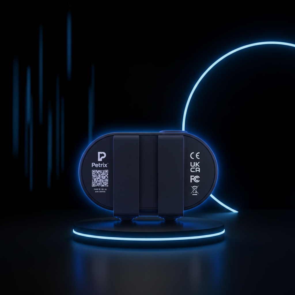 Petrix Back View Blue Neon Background